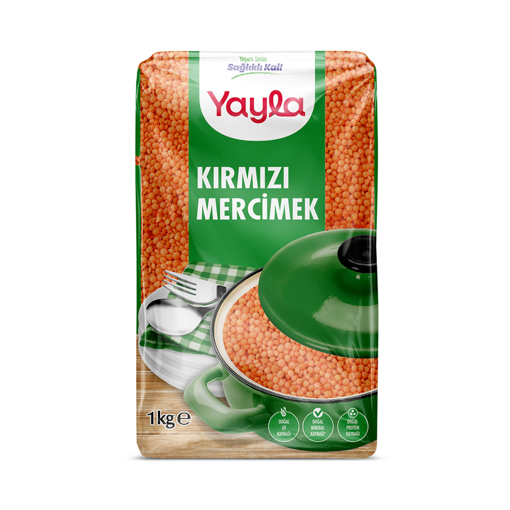 Kırmızı top Mercimek / Thjerza Kuqe 1KG - LEGURME