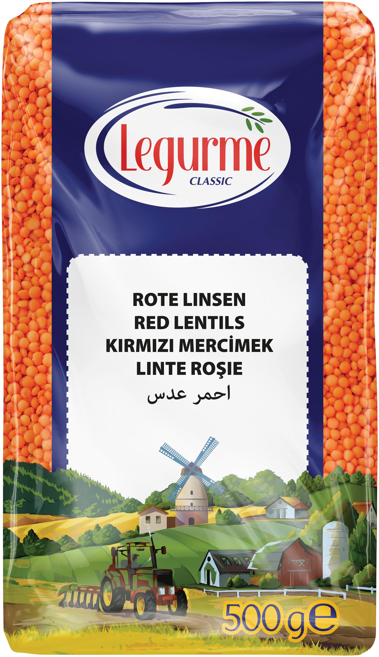 Kırmızı top Mercimek / Thjerza Kuqe 0.5KG - LEGURME