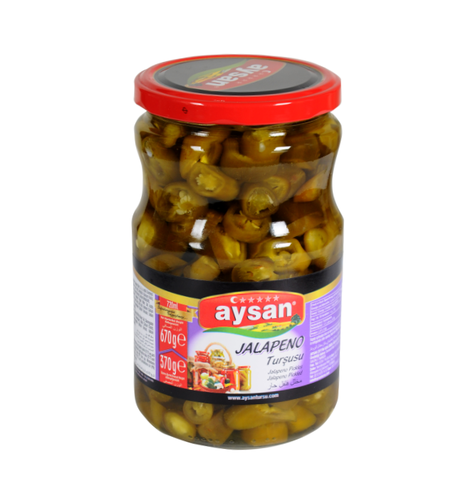 Jalapeno Turşusu / Turshi Jalepeno 670g - AYSAN