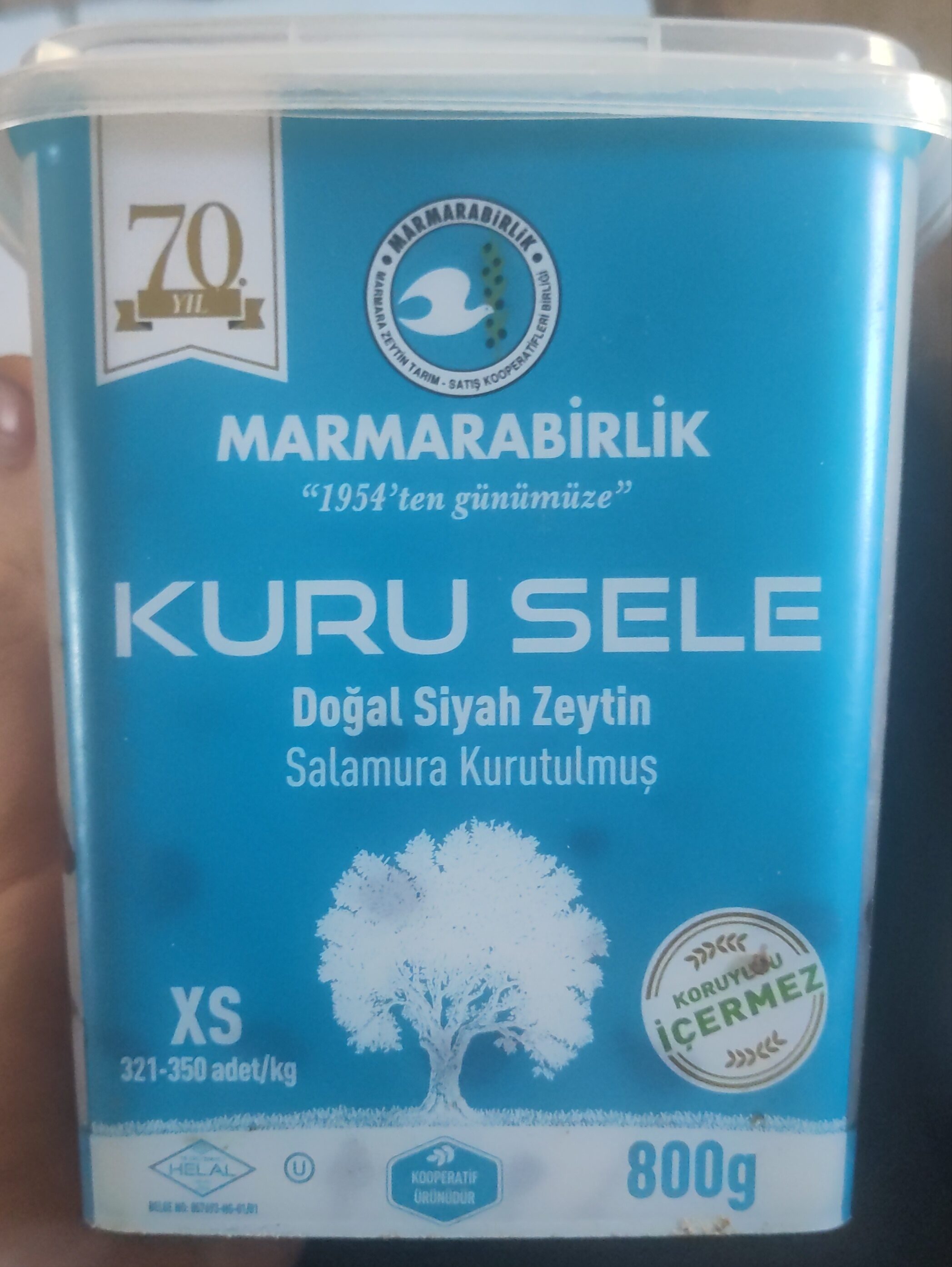Kuru Sele Zeytin-Ulli i zi THATE 800 g - M.BİRLİK